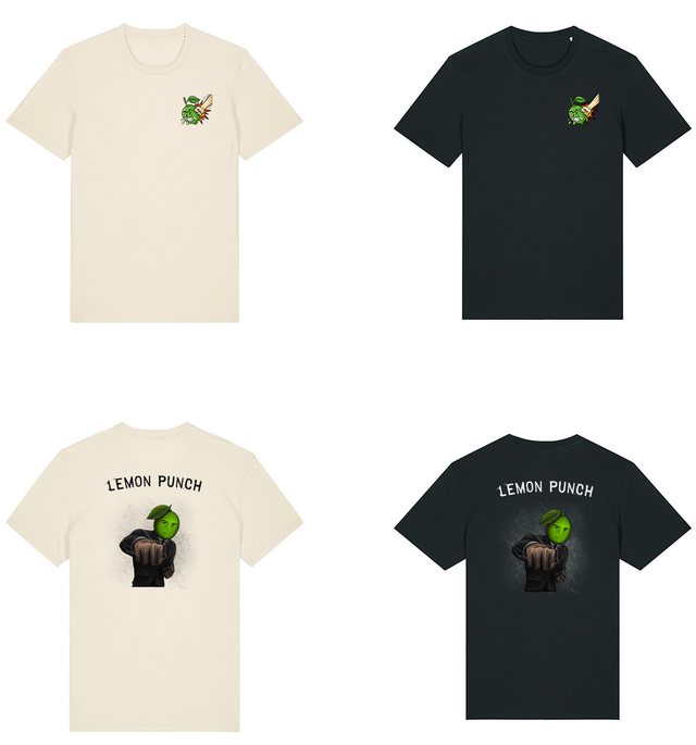 Vue des tee-shirt avant et arrière
